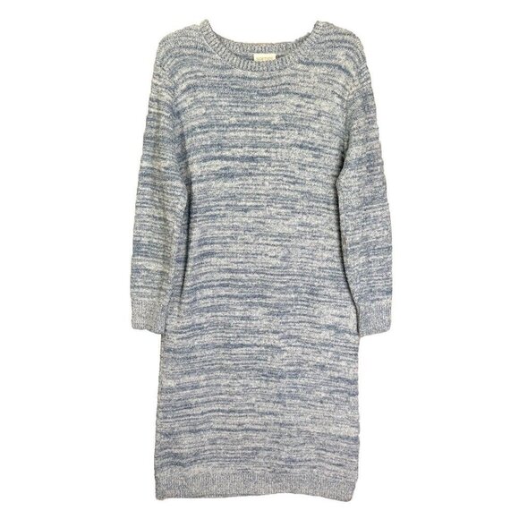 Softies Marshmallow Dress Womens S/M Blue Heathered Sweater Crew Neck Lounger - Picture 2 of 10